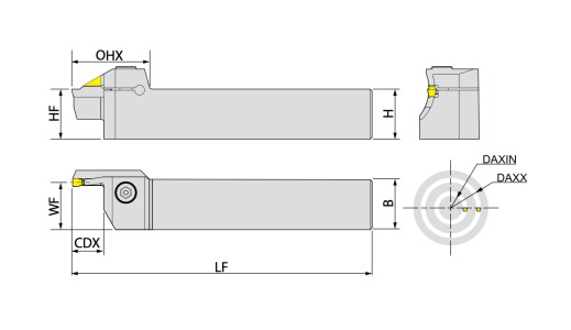 External Holder for Face Grooving